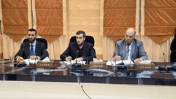 عقد معاون الأمين العام لرئاسة الجمهورية العربية السورية لشؤون مجلس الوزراء الأستاذ علي كده اجتماعاً مع المرشح لمنصب معاون وزير الثقافة 26-5-2025.jpg