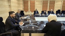 عقد معاون الأمين العام لرئاسة الجمهورية العربية السورية لشؤون مجلس الوزراء الأستاذ علي كده اجتماعاً مع المرشح لمنصب معاون وزير الثقافة 26-5-2025-3.jpg